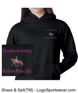 I'd rather be trotting, youth, hoodie Design Zoom